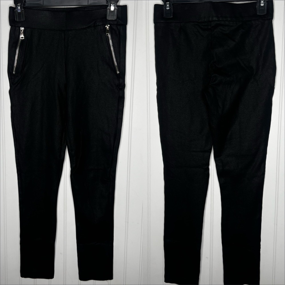 Black pleather Jegging Size Small